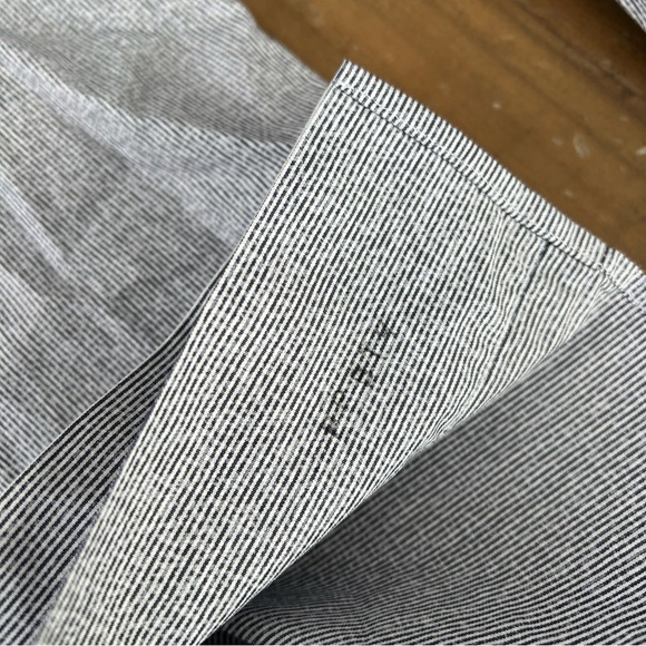 Karl lagerfeld gray striped classic long sleeve button down men’s 41 large - Picture 6 of 12